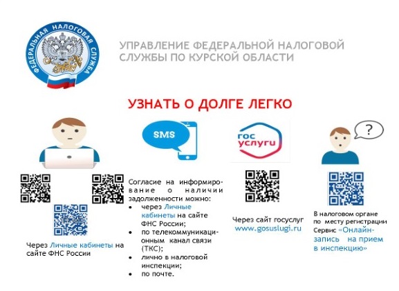 Узнать о долге можно по СМС или E-MAIL.